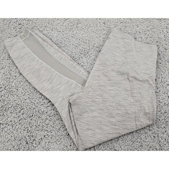 Lululemon Womens Leggings Train Times Gray Mesh 7/8 Ankle High Rise Yoga Size 10 - Picture 5 of 15